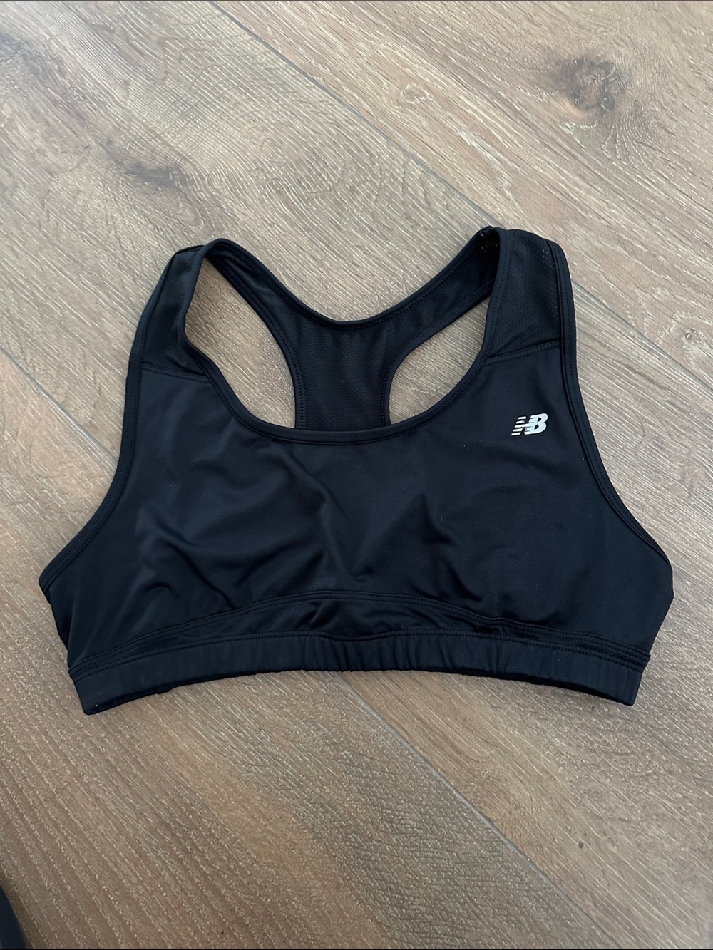 New Balance Black Racerback Performance Sports Bra. Size XL.